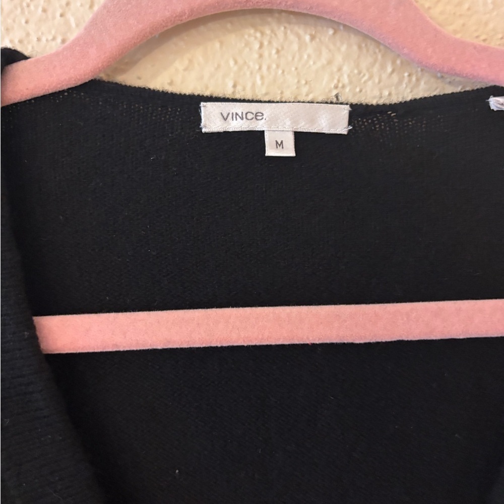 Vince Cashmere Women's Black Sweater Kimono Sleeves M - Picture 3 of 6